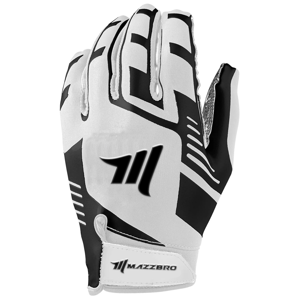Stretch Fit Youth American Gloves – White/Black