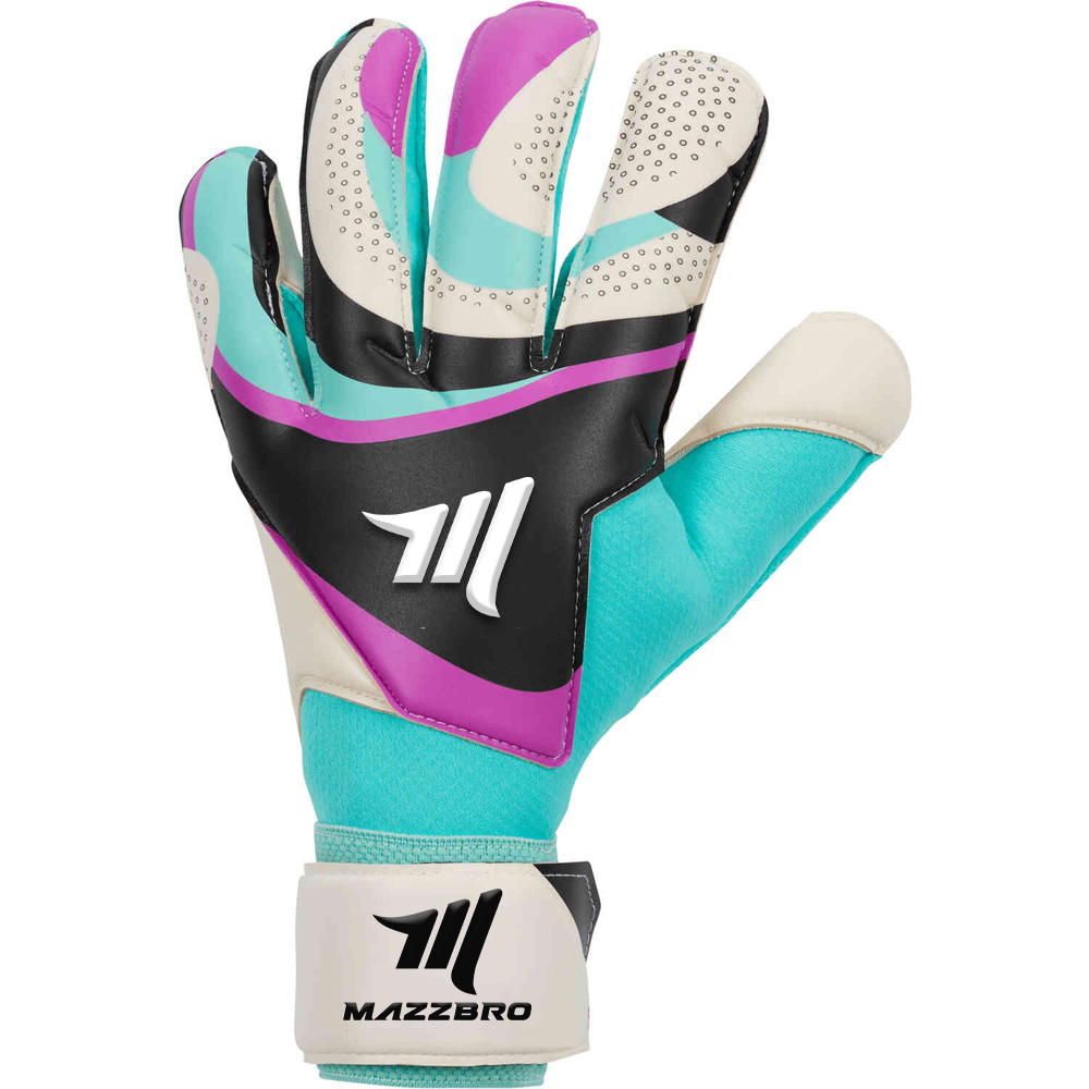 Vapor Grip3 Soccer Gloves – Black & Hyper Turq with Rush Fuschia with White